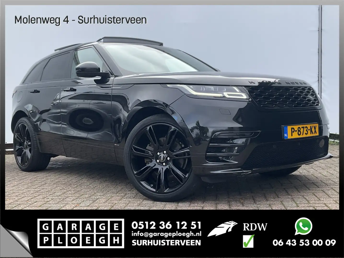 Land Rover Range Rover Velar 2.0 I4 Turbo AWD R-Dynamic Pano HUD Meridian Leer Noir - 1