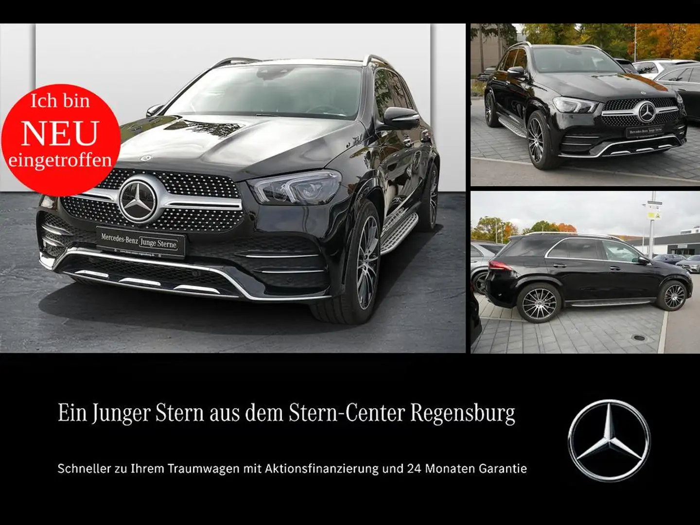 Mercedes-Benz GLE 300 d 4M AMG+DISTRONIC+PANO+AHK+360+AIRMATIC Schwarz - 1
