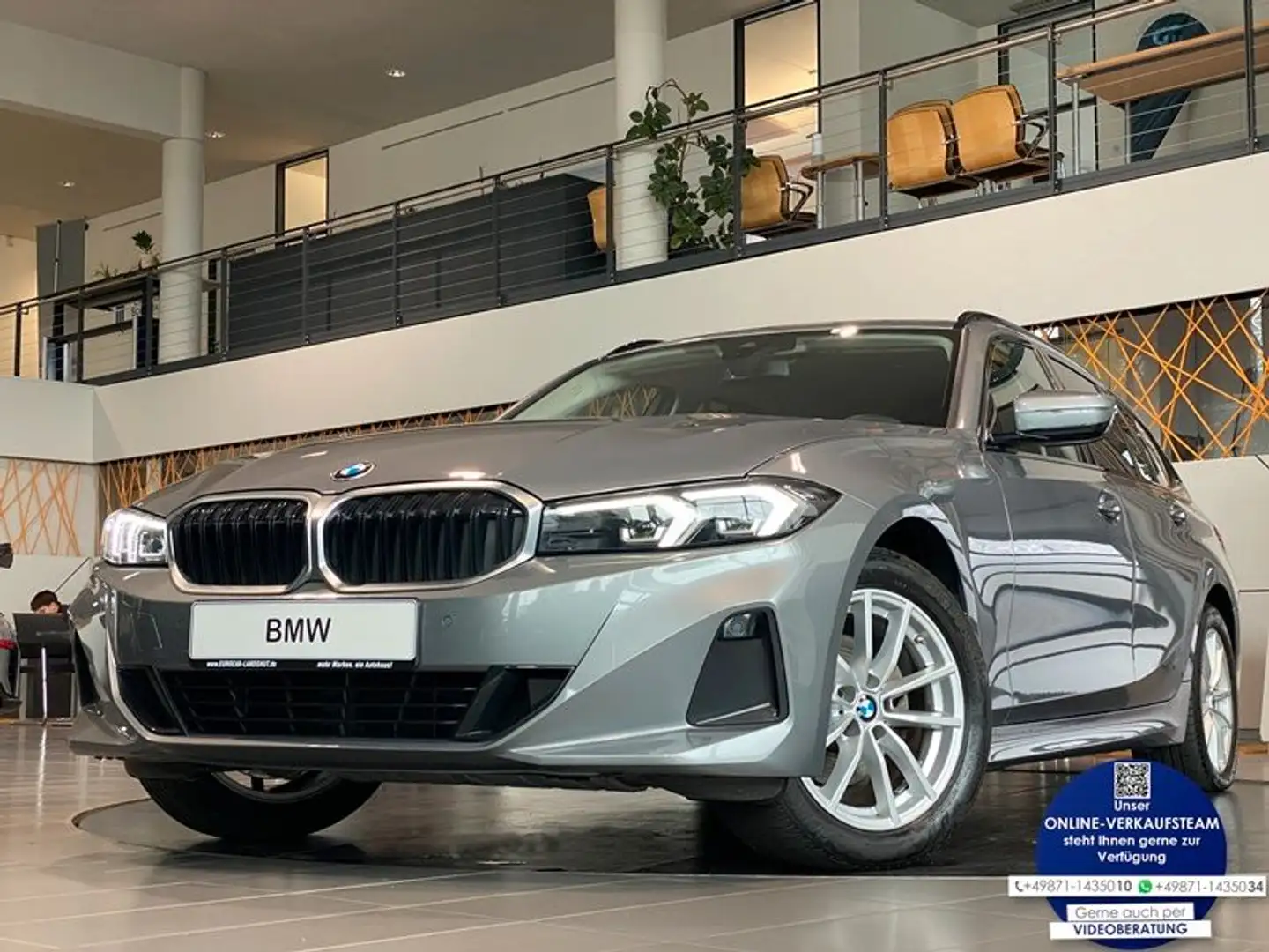 BMW 320 d Touring xDrive Curved DrivingA. DAB Shz LED Grijs - 1