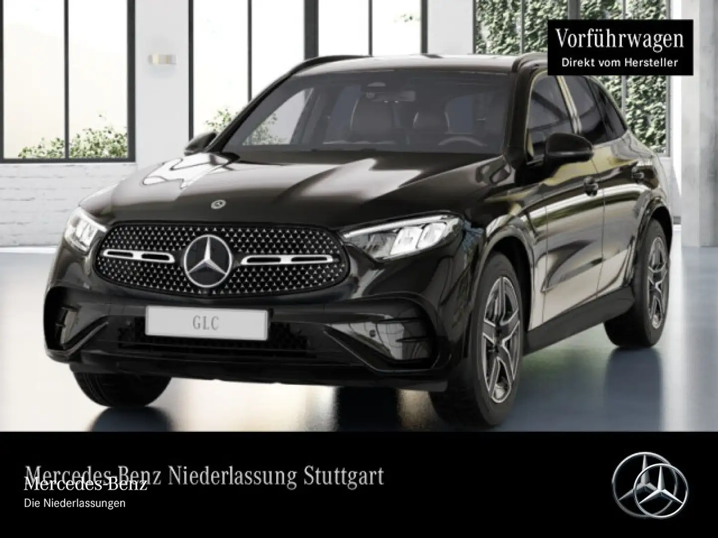 Mercedes-Benz GLC 200 4M AMG+NIGHT+360+AHK+LED+TOTW+KEYLESS+9G Schwarz - 2