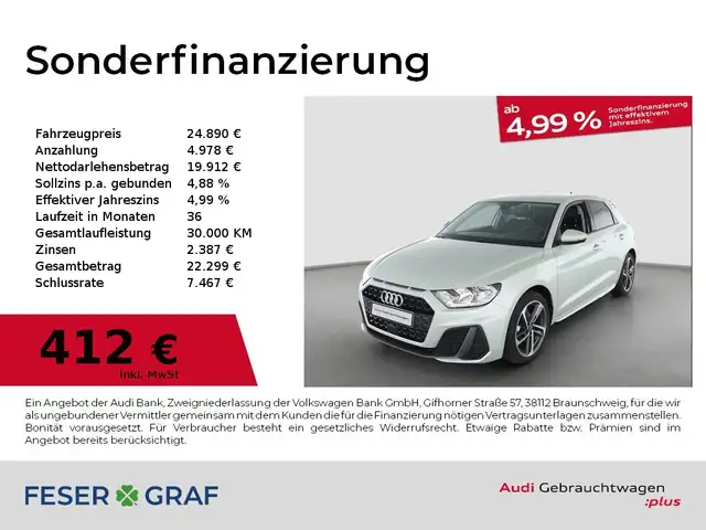 Audi A1 Sportback S line 25 TFSI S tronic virt.Cockpit/SHZ