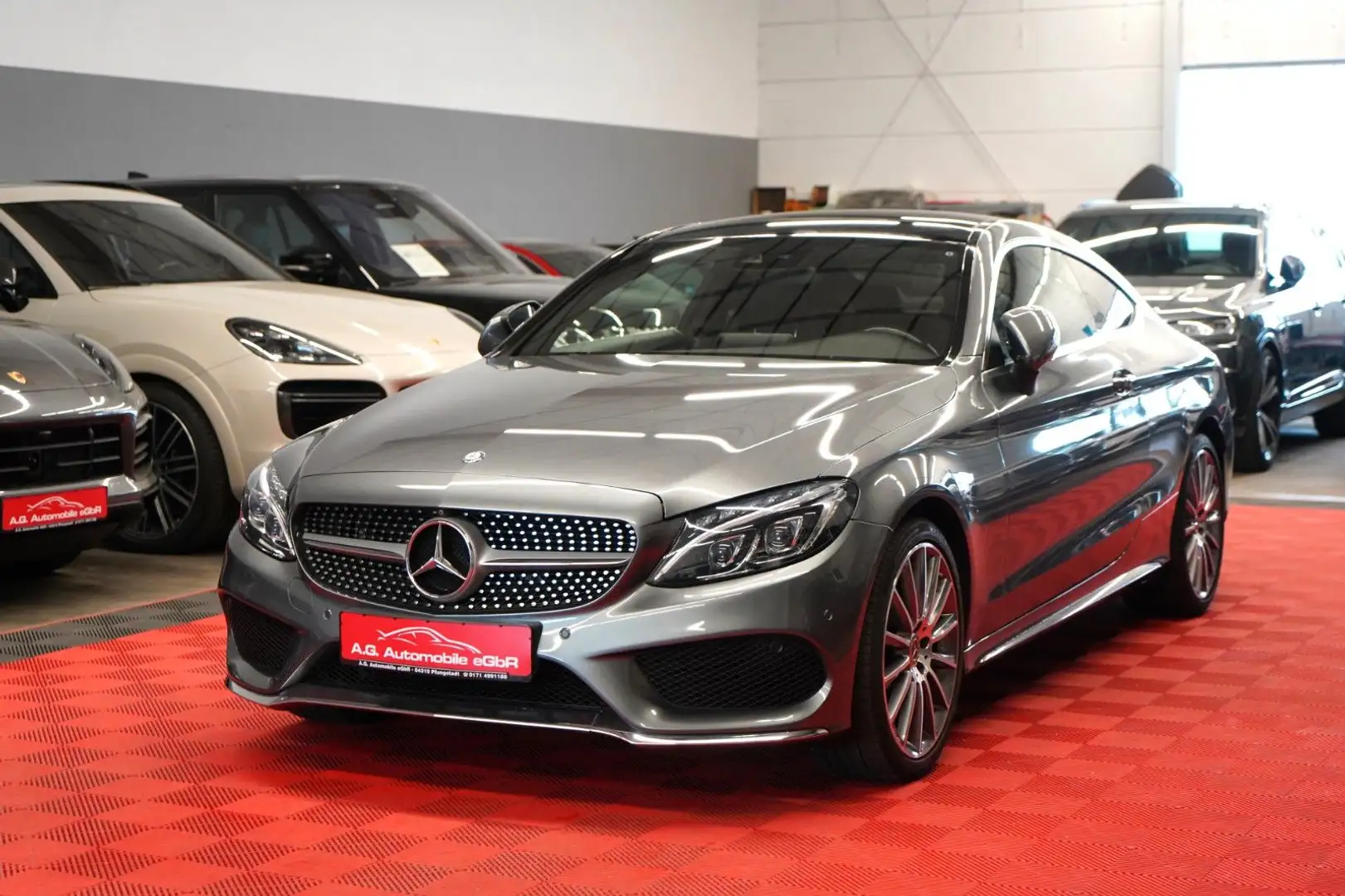 Mercedes-Benz C 400 AMG Coupe 4Matic  1.Hand*360Cam*Pano* Grau - 1