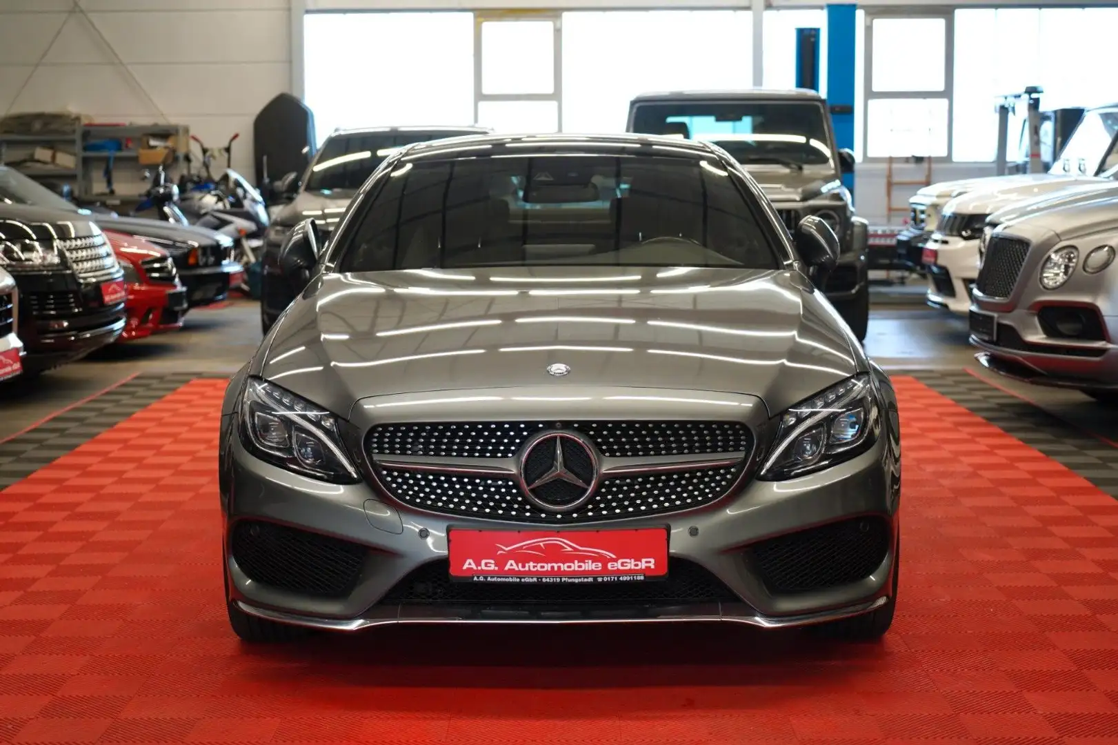 Mercedes-Benz C 400 AMG Coupe 4Matic  1.Hand*360Cam*Pano* Grau - 2