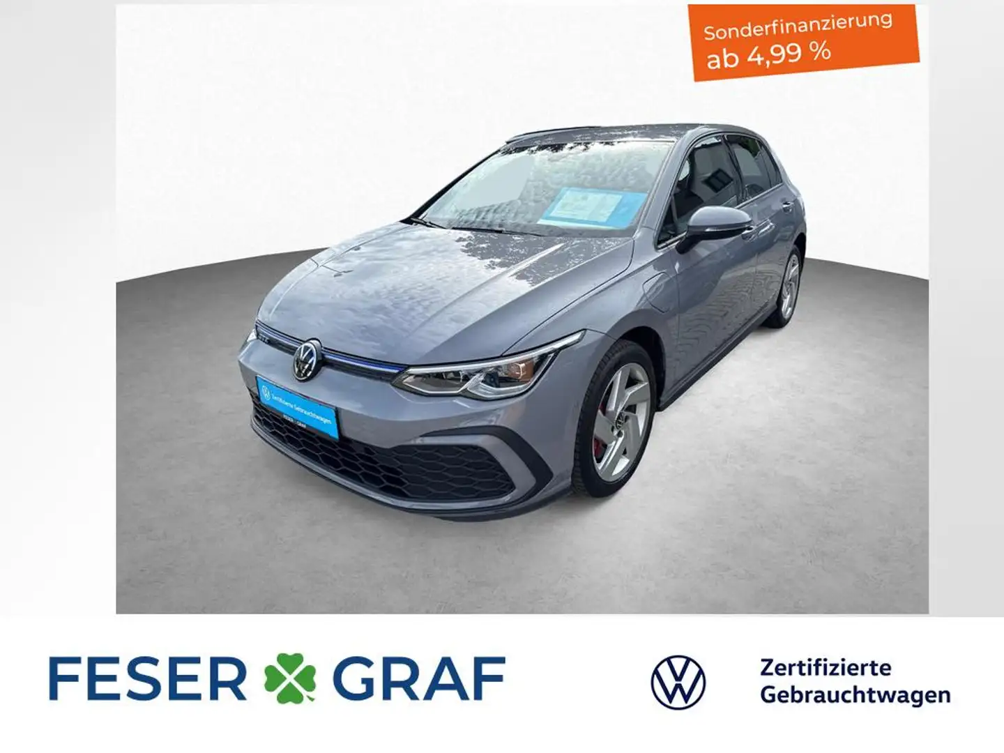 Volkswagen Golf VIII GTE 1.4 TSI eHybrid 7-DSG AHK NAVI LED Grigio - 1