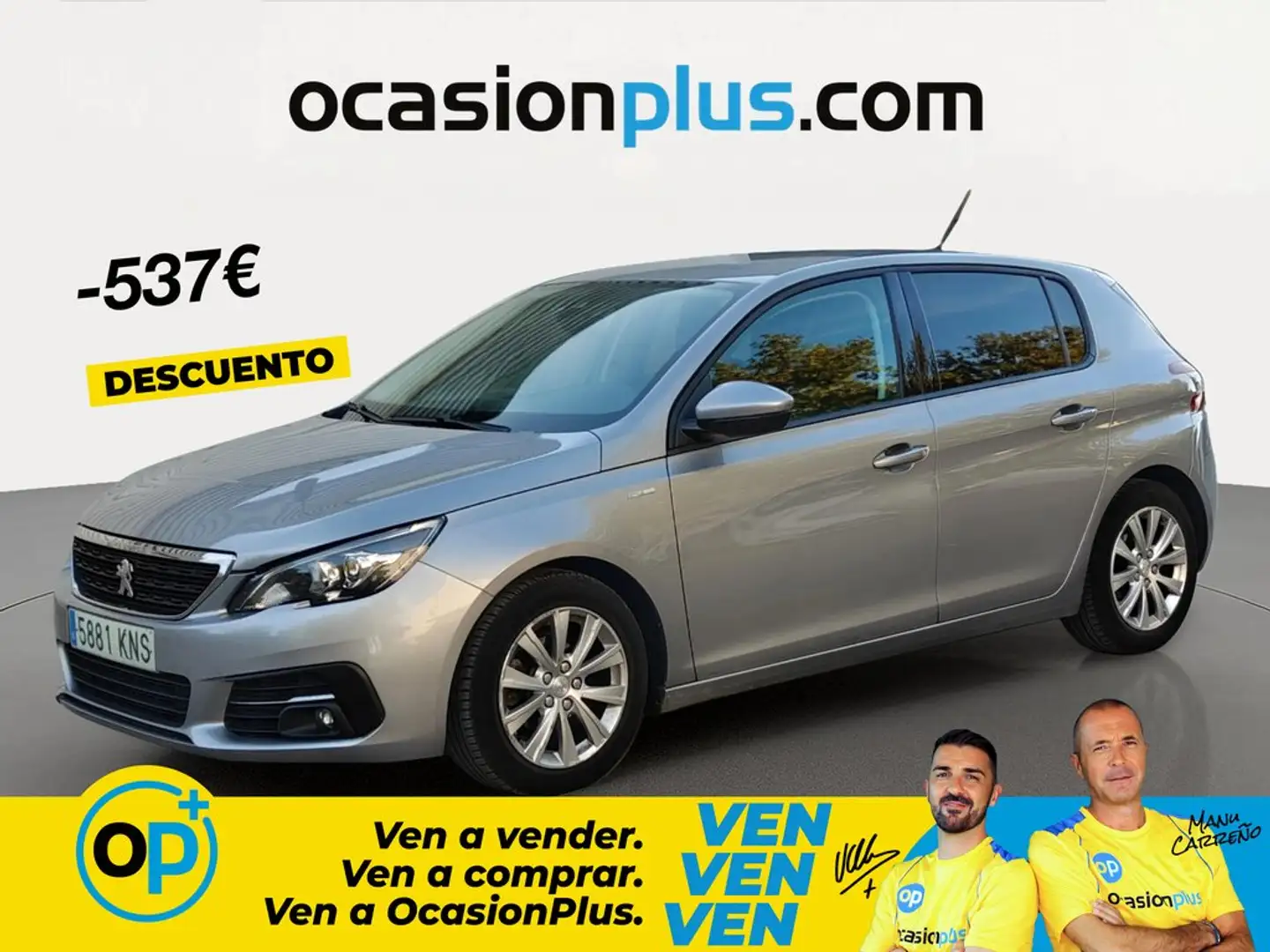 Peugeot 308 1.2 PureTech S&S Style 110 Gris - 1