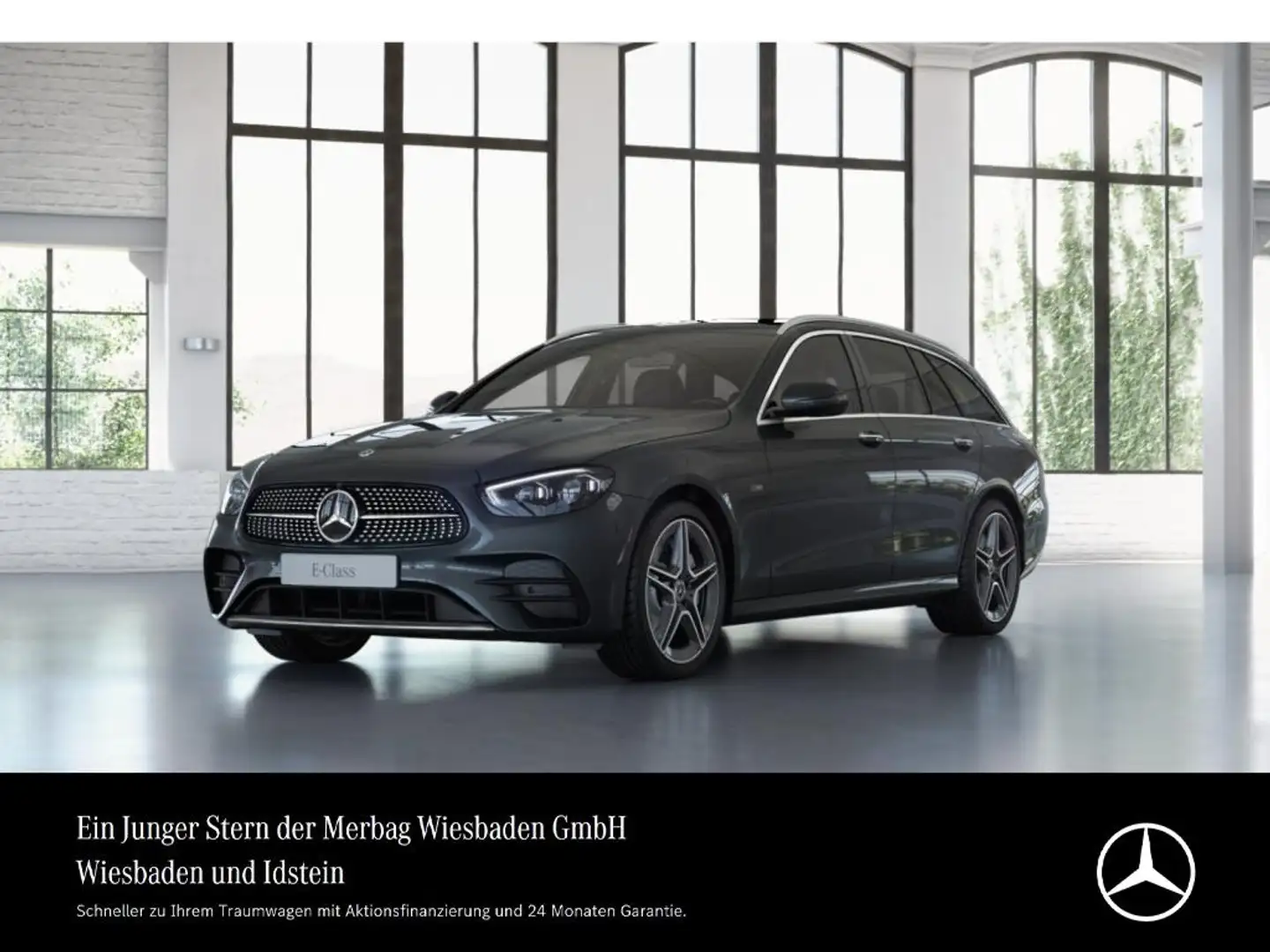 Mercedes-Benz E 300 de T AMG-LINE PANO DISTRONIC AHK BURMESTER Gris - 1