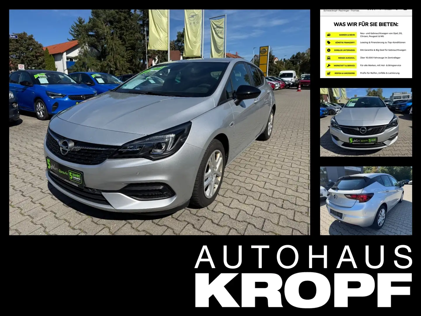 Opel Astra K 1.2 Turbo **LED+SHZ+Winterp.+Kam.** Silber - 1