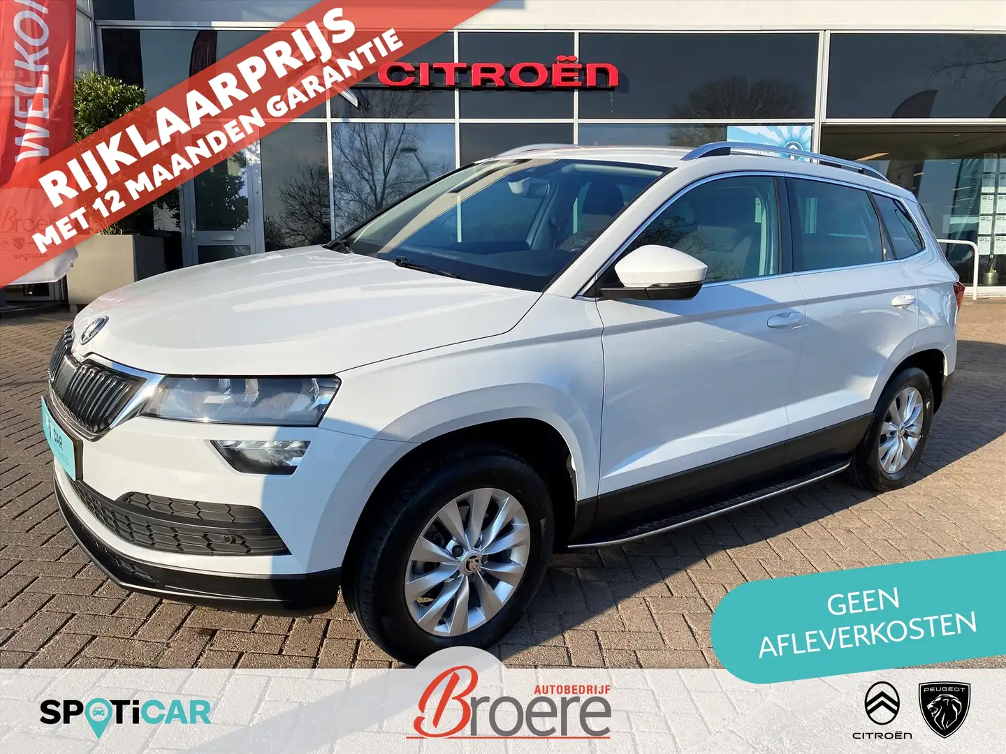 Skoda Karoq 1.0 TSi 115pk DSG-7 Automaat Clever Edition | side Blanco - 1