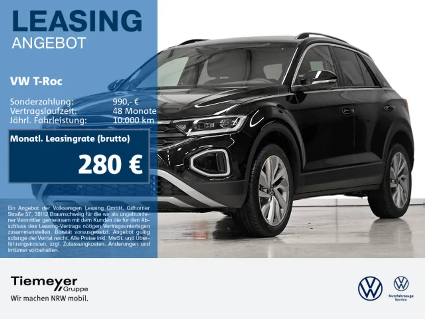 Volkswagen T-Roc 2.0 TDI DSG Goal IQ.DRIVE REAR VIEW NAVI K Noir - 1
