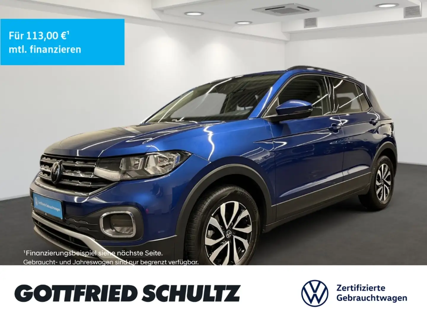 Volkswagen T-Cross 1.0 TSI OPF Active Navi AHK PDC Sitzheizung Blau - 1