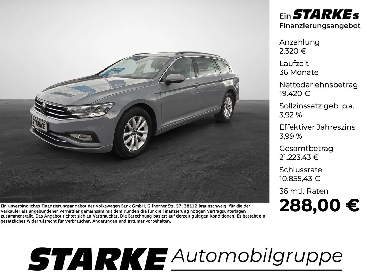 Volkswagen Passat Variant 2.0 TDI DSG Business Grau - 1