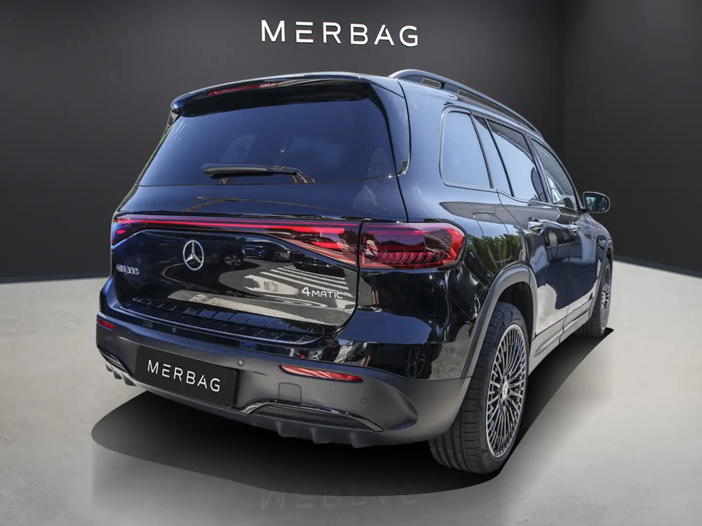 Mercedes-Benz EQB 300 4M AMG-LINE PREMIUM PANORAMA 20" NIGHT Negro - 2
