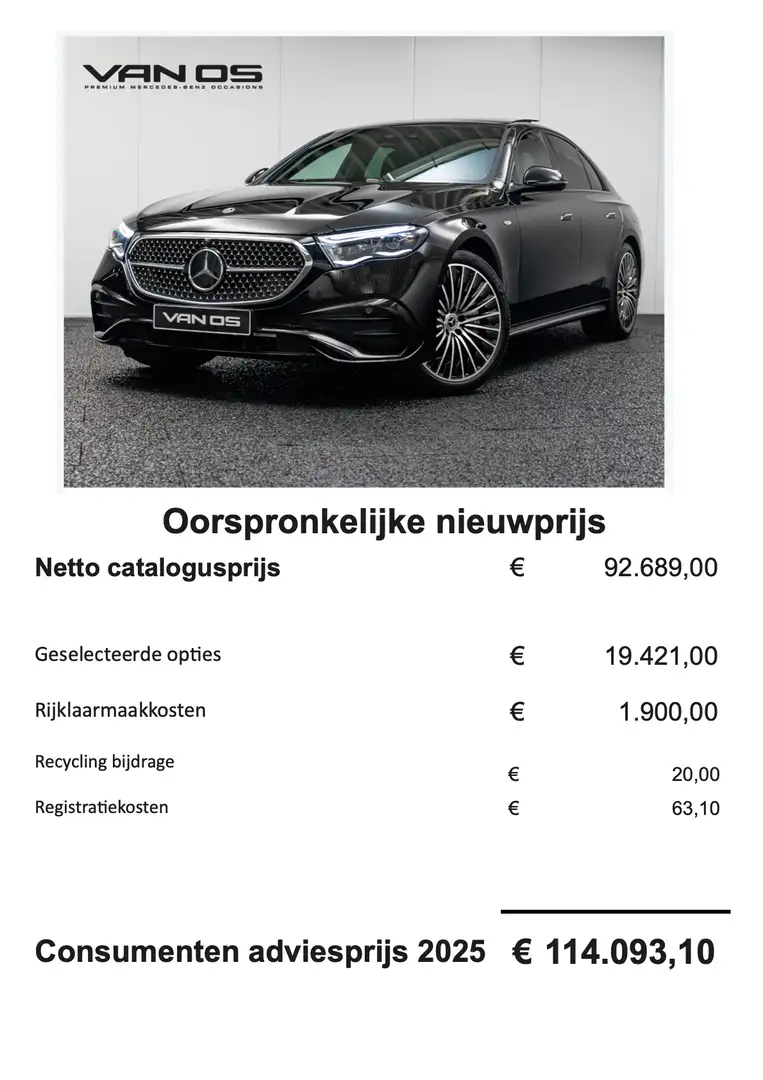 Mercedes-Benz E 400 E e 4MATIC AMG Line | Superscreen | Luchtvering | Schwarz - 2