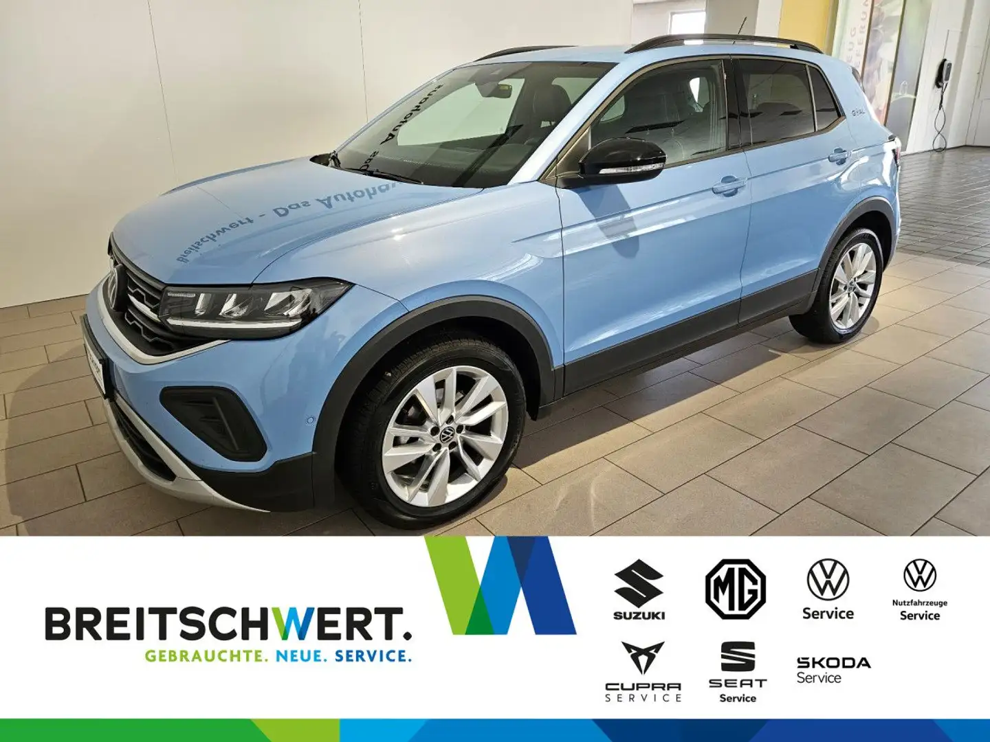 Volkswagen T-Cross 1.0 TSI Goal DSG AHK LED GJR RFK ACC Navi plava - 1