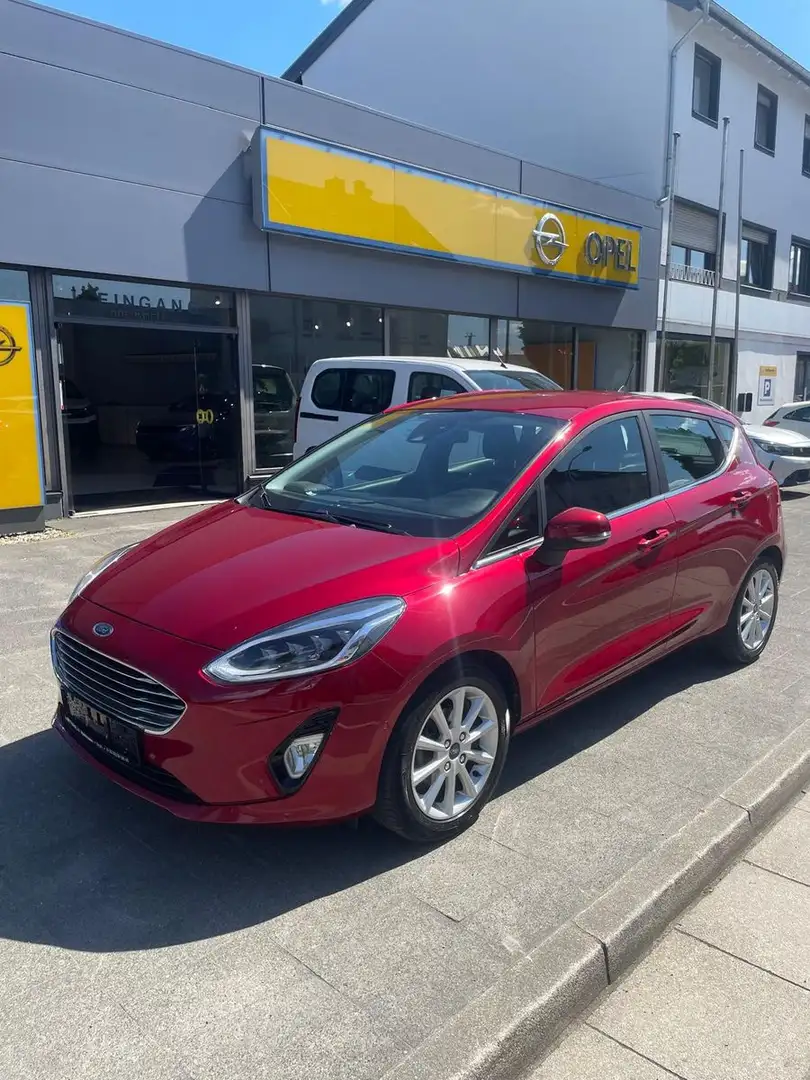 Ford Fiesta Titanium 1.Hand +2 JAHRE GARANTIE+ Rood - 1