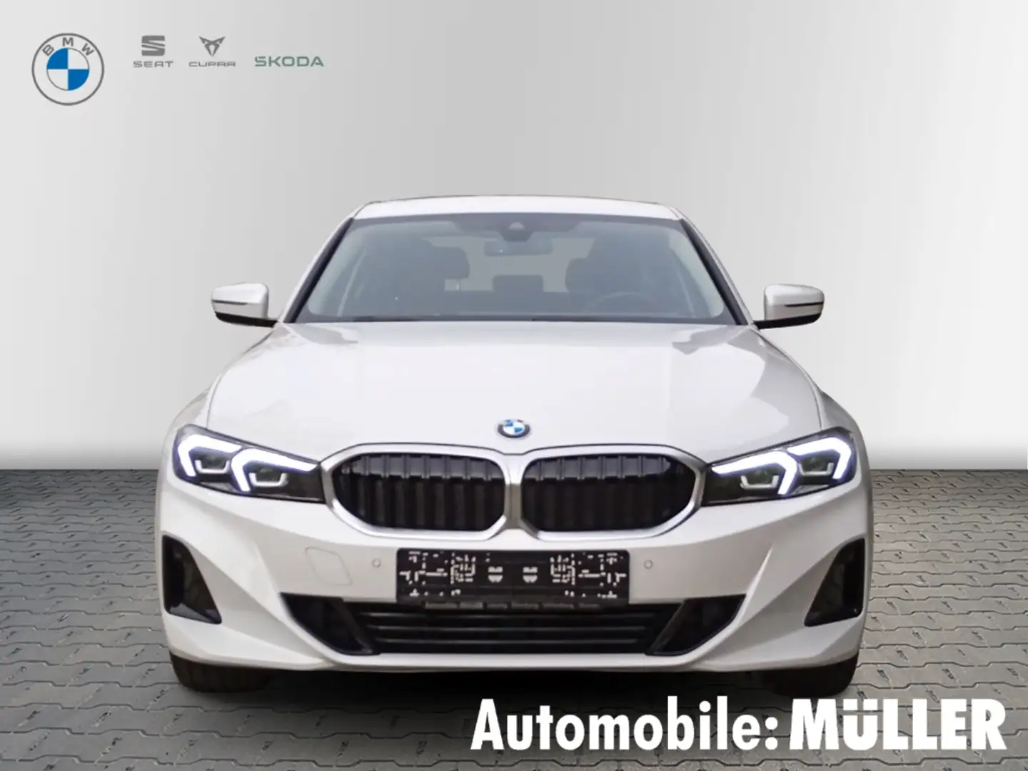 BMW 318 d Limousine*AHK*DAB*Navi*LED*RFK*Sitzhzg.* Weiß - 2