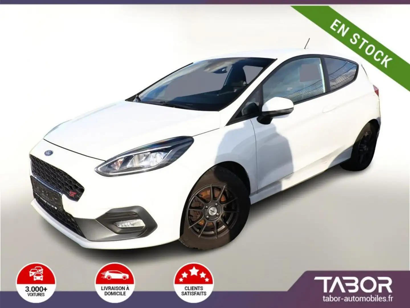 Ford Fiesta 1.5 EB 200 ST GPS Cam PDC SH Clima Blanco - 1