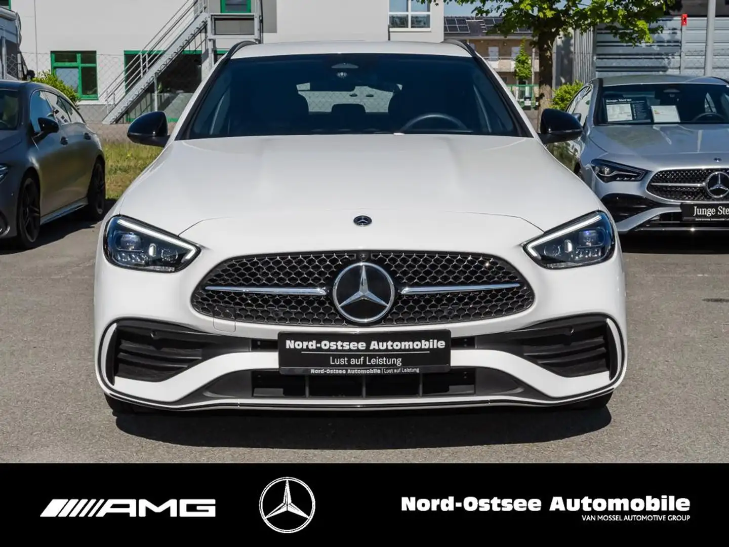 Mercedes-Benz C 300 d T AMG ADV.+ NIGHT AHK KEYLESS 19" Blanc - 2