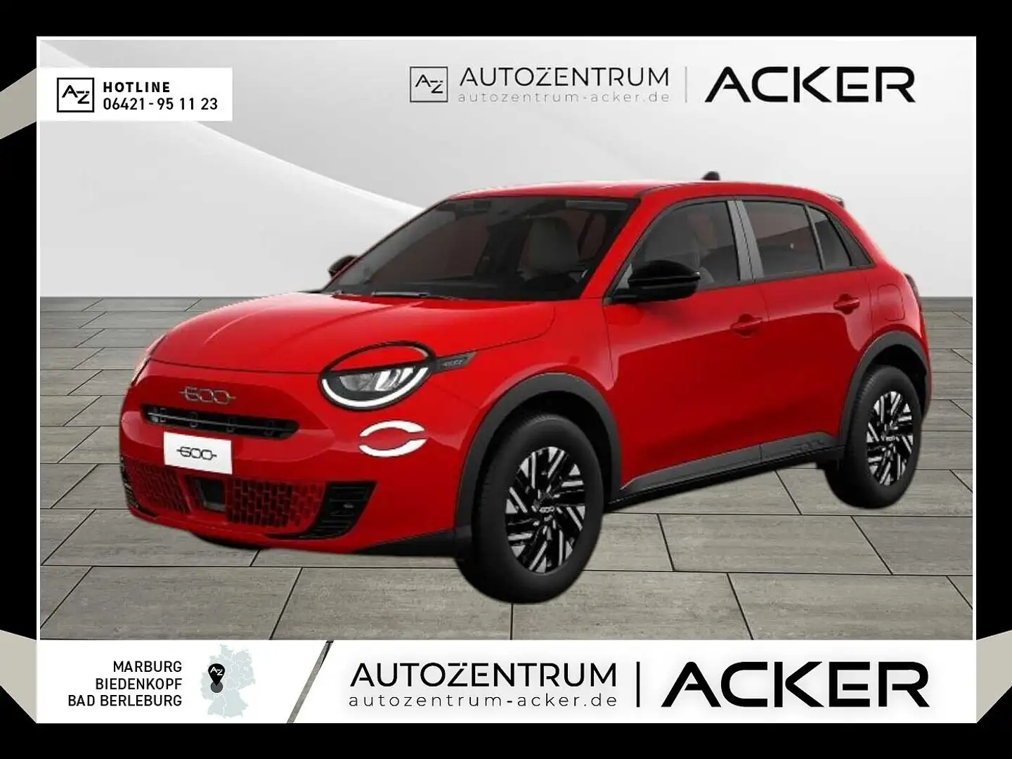 Fiat 600 Hybrid Aut. LED/PDC/Tempomat -19%* Rouge - 1
