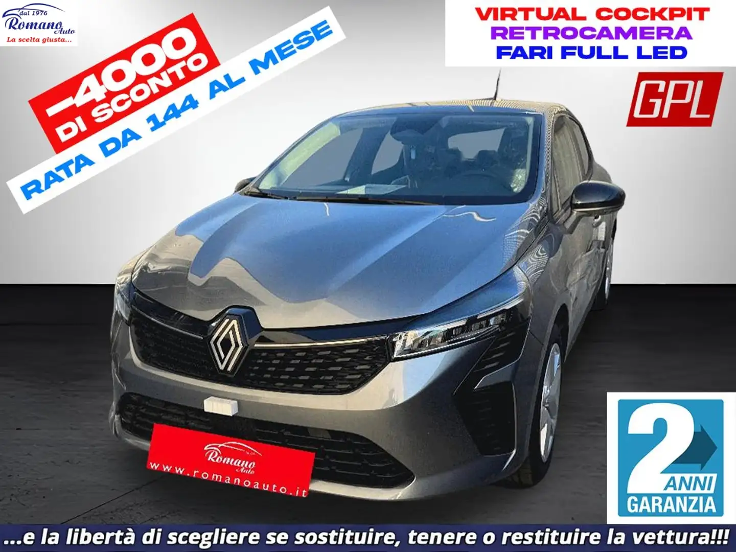 Renault Clio TCe 100 CV GPL Evolution Grigio - 1