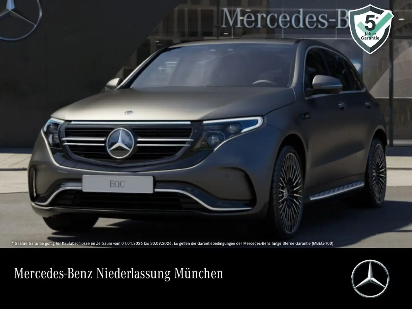 Mercedes-Benz EQC 400 4M AMG+360+MULTIBEAM+FAHRASS+BURMESTER+HUD Grau - 1