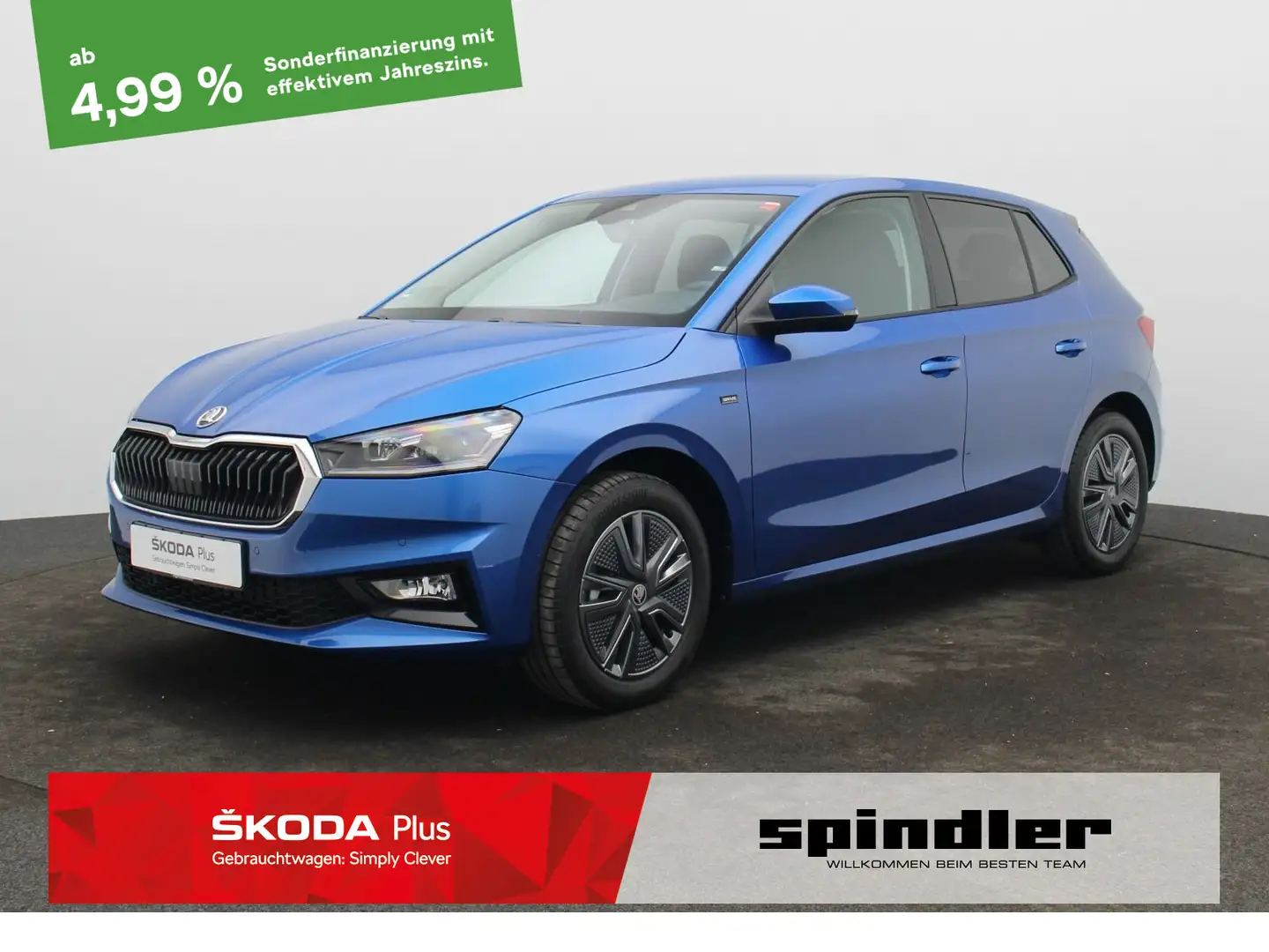 Skoda Fabia Selection 1.0 TSI /LED, Tempomat, RFK, SHZ Blau - 1
