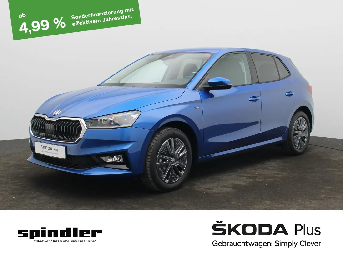 Skoda Fabia Selection 1.0 TSI /LED, Tempomat, RFK, SHZ Blau - 1