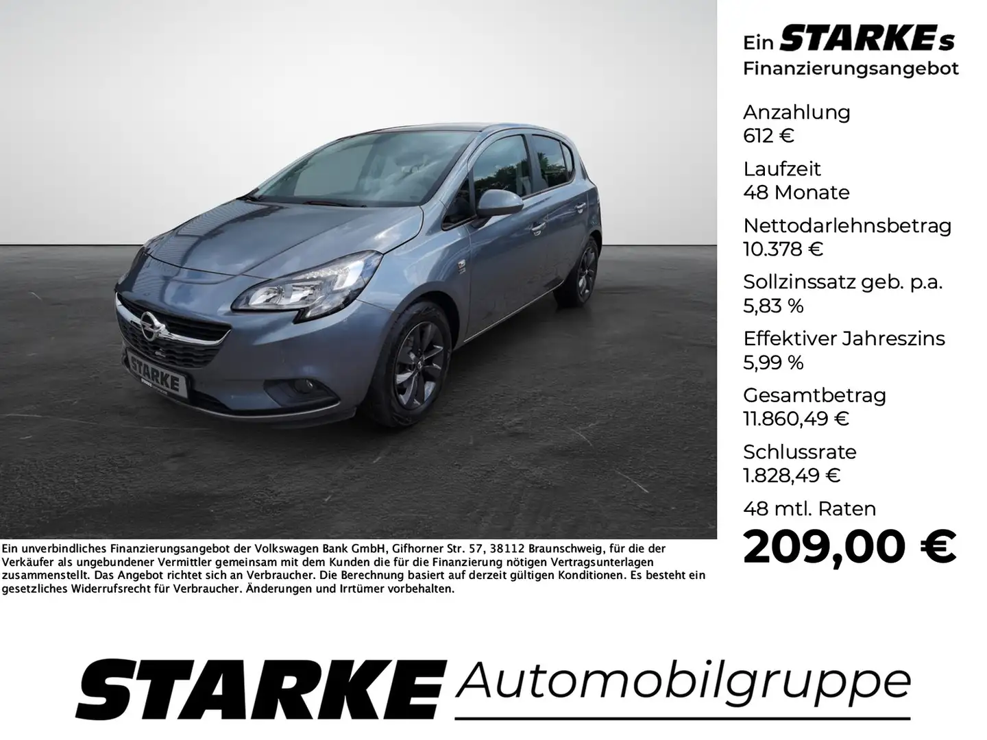 Opel Corsa-e Corsa E 1,4 120 Jahre ecoFlex Szary - 1