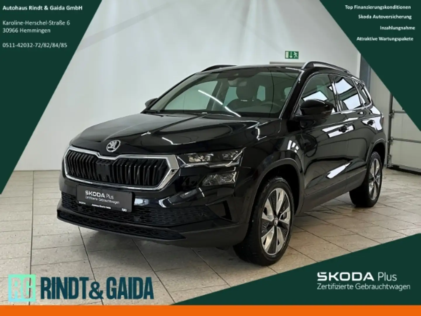 Skoda Karoq Style 1.5 TSI DSG 360°Kam Navi ACC Matrix Schwarz - 1