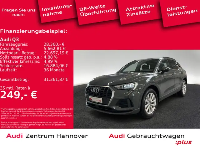 Audi Q3 45 TFSIe virtual Teilleder LED Sportsitze