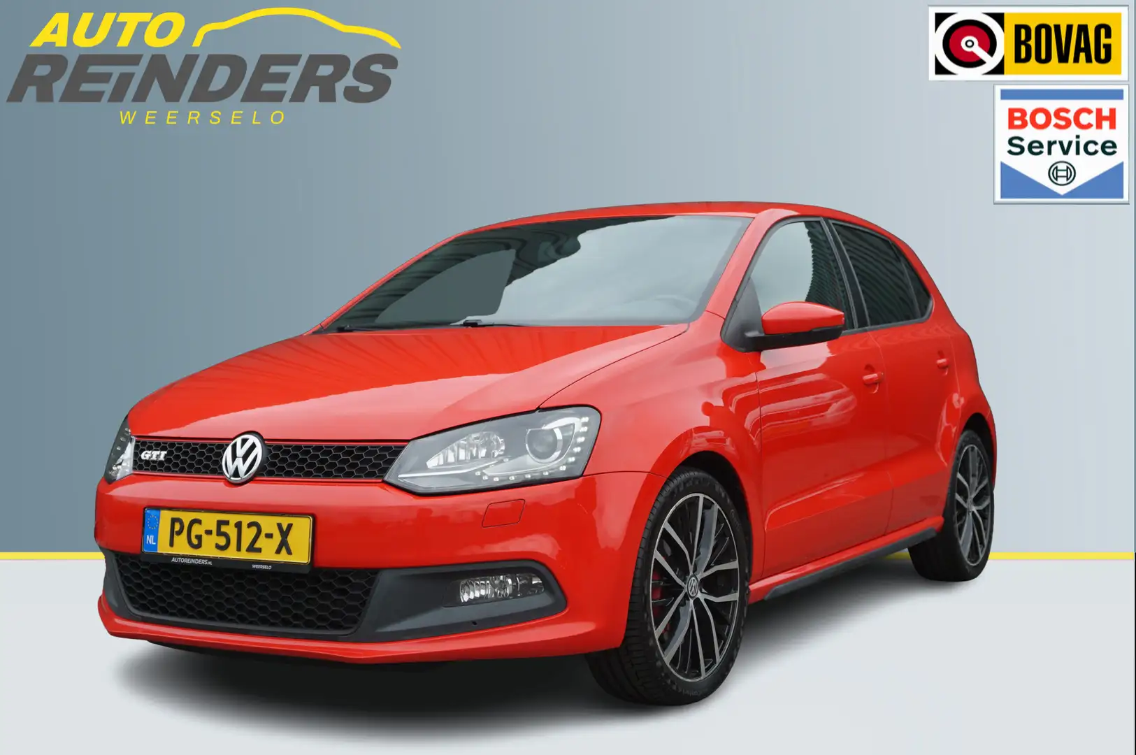 Volkswagen Polo GTI 1.4TSI Automaat 180pk + ECC/ Trekhaak/ 17inch/ Xen Rouge - 1