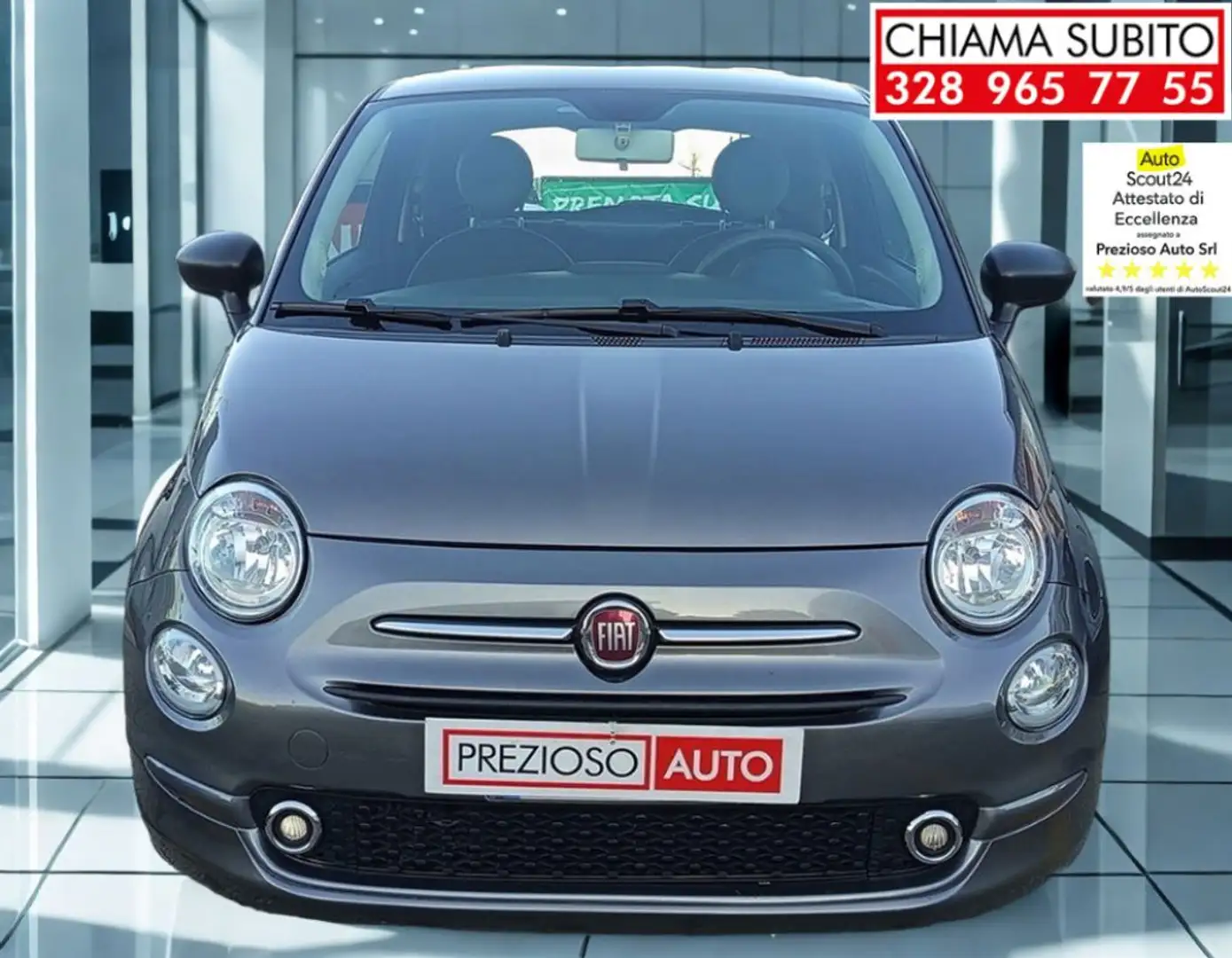 Fiat 500 1.3 Multijet 95 CV Pop Gris - 1