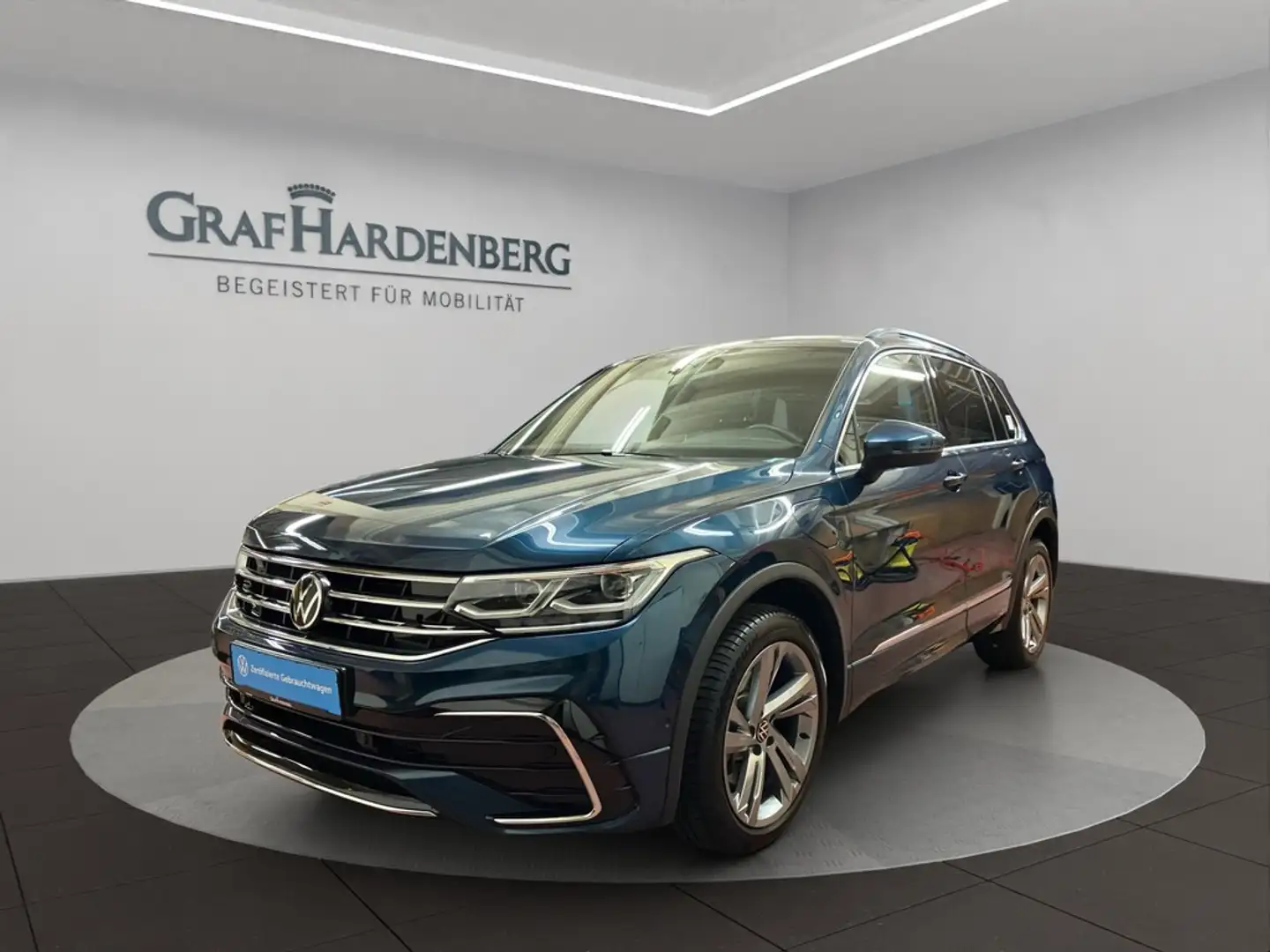 Volkswagen Tiguan 1.4 eHybrid DSG R-Line ACC AHK Pano Navi Blau - 1