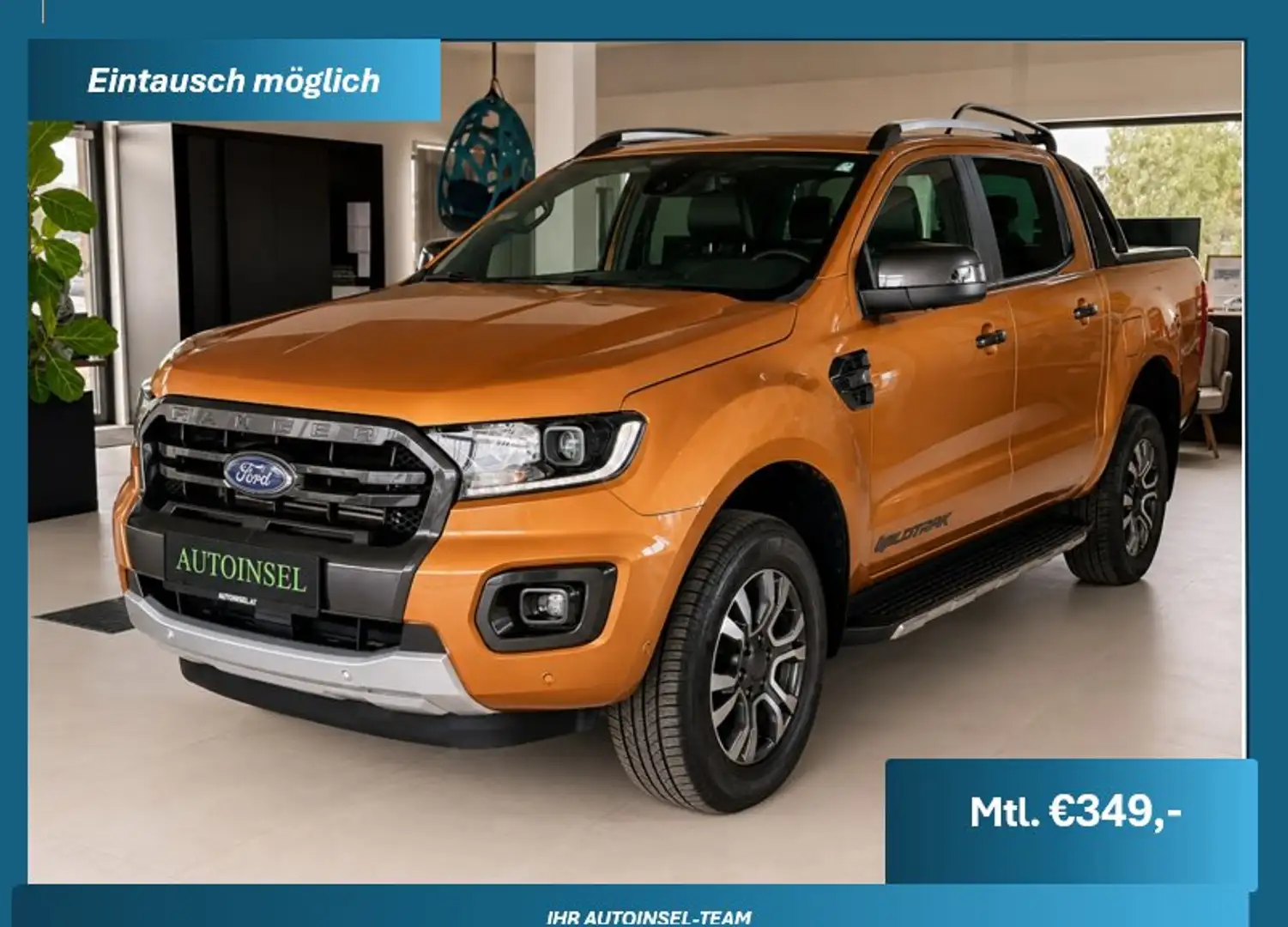 Ford Ranger Wildtrak AUT DoKa 4x4 Kamera ACC Orange - 1