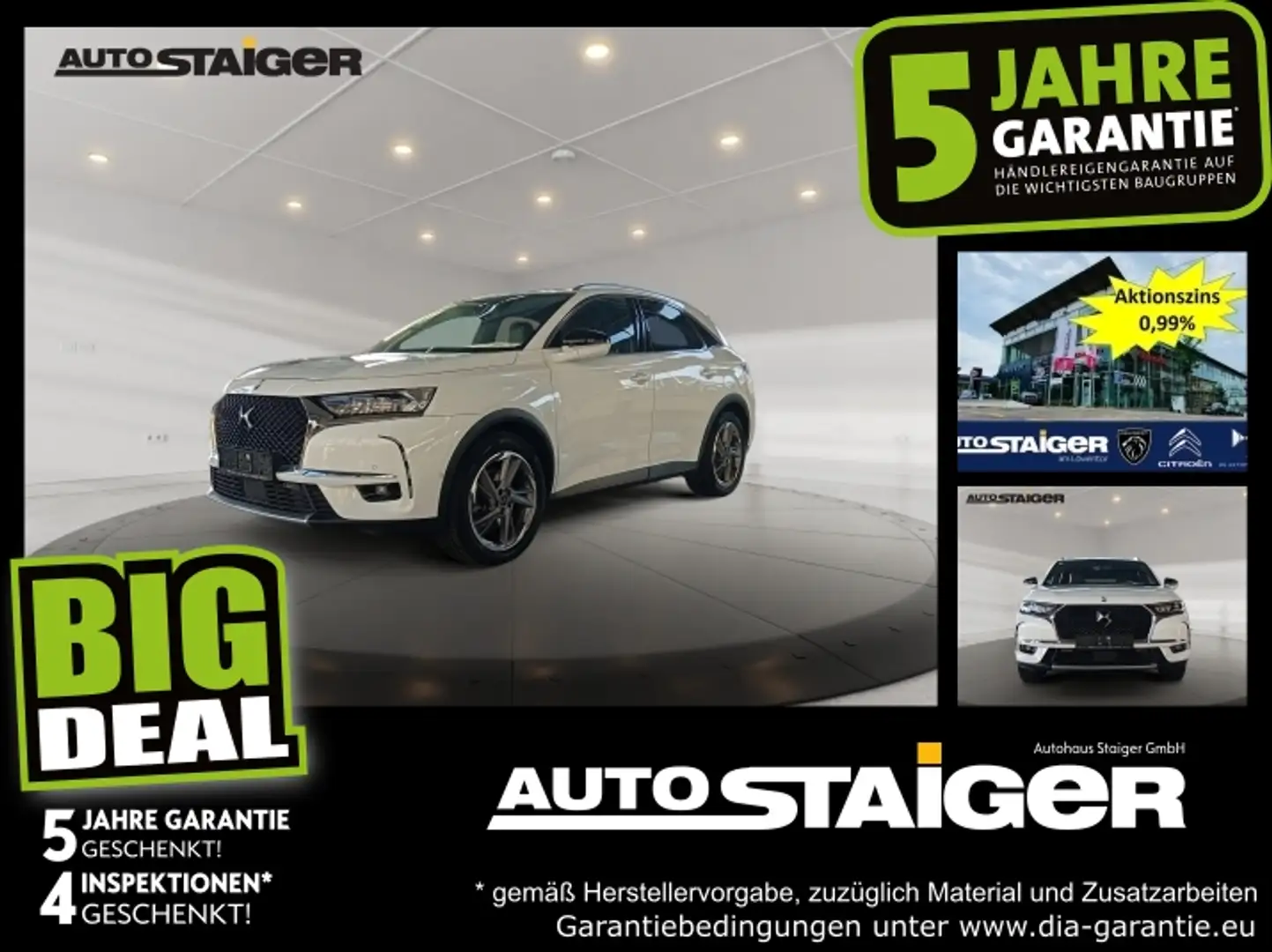 DS Automobiles DS 7 Crossback DS7 Crossback E-Tense Rivoli *Navi*Leder*AHK* Weiß - 1