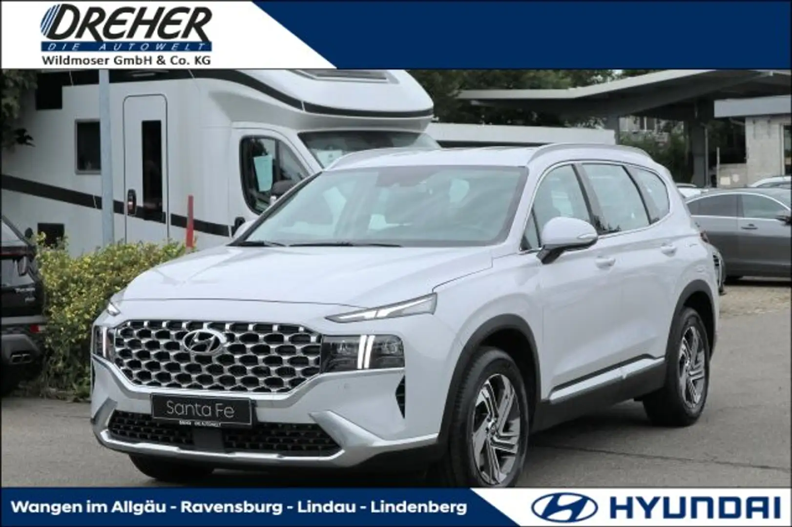 Hyundai SANTA FE Santa Fe 2.2 CRDi Trend 4WD Autom./Navi/LED/AHK BC Blanc - 1