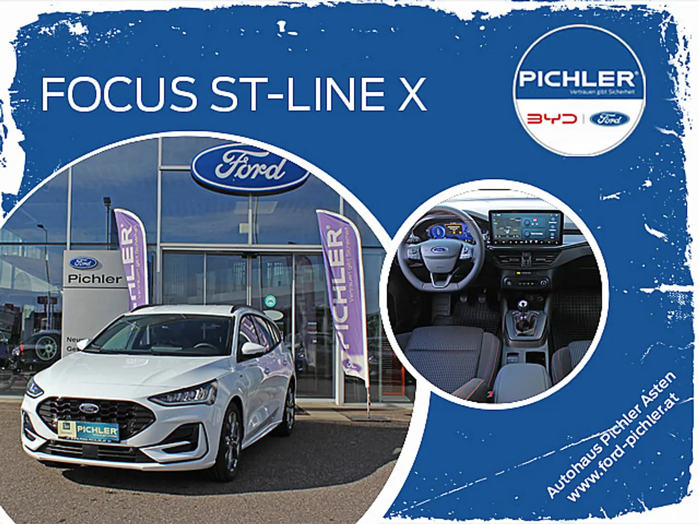 Ford Focus ST-Line X  Turnier 1,0 EcoB. 125PS WOW AKTION Weiß - 1