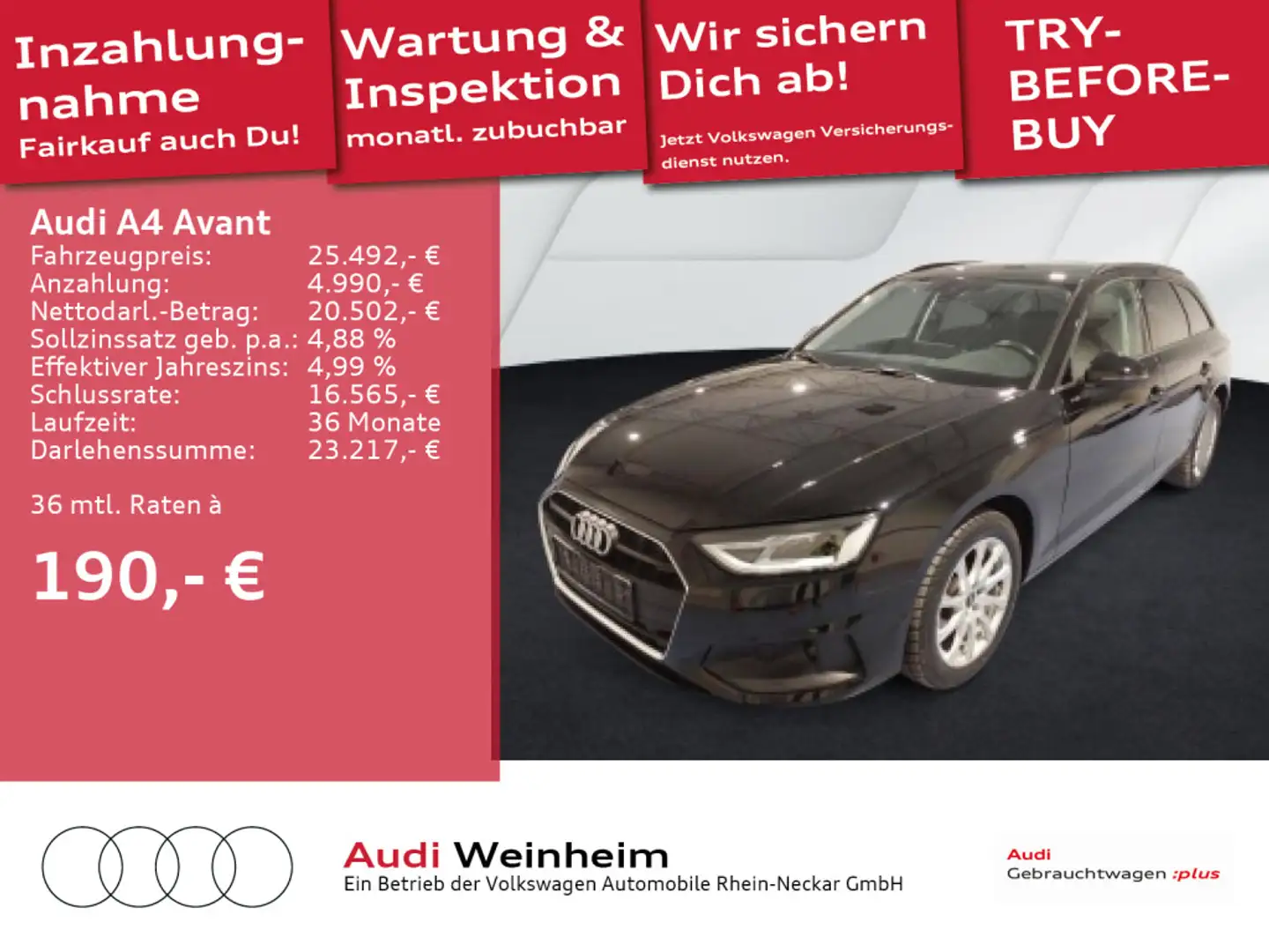 Audi A4 35 TFSI S-tronic LED Navi Klima Einpark Zwart - 1