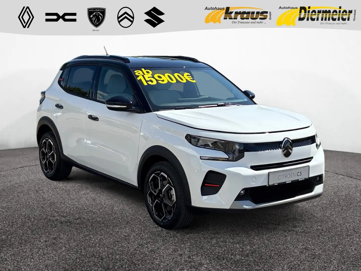 Citroen C3 Turbo 100 S&S Max SHZ NAVI KAM Weiß - 1