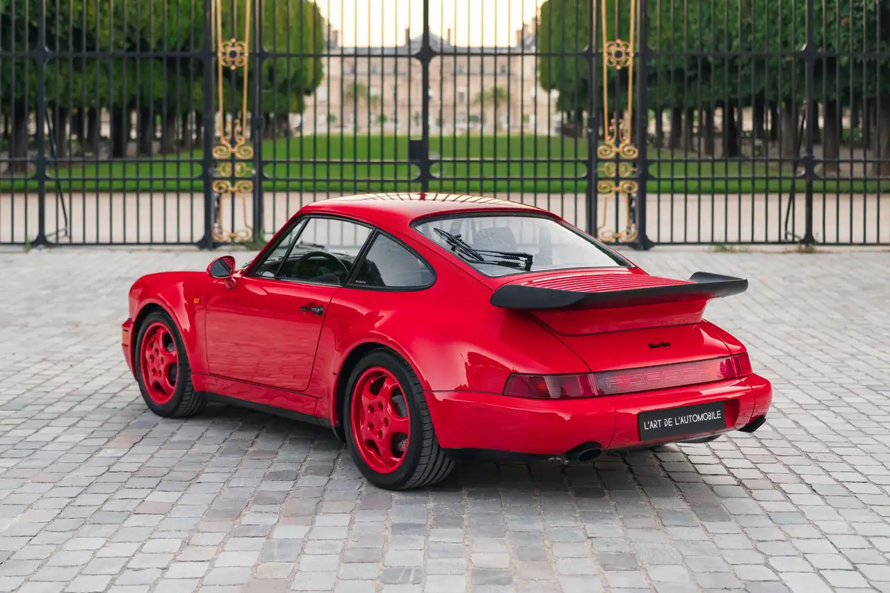 Porsche 964 Turbo 3.3L - Guards Red, 66 000 km, huge service, foto 3