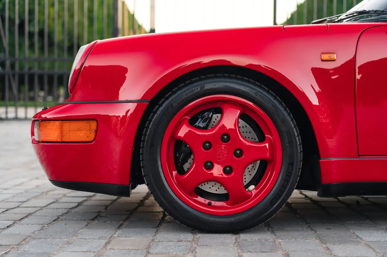 Porsche 964 Turbo 3.3L - Guards Red, 66 000 km, huge service, foto 6