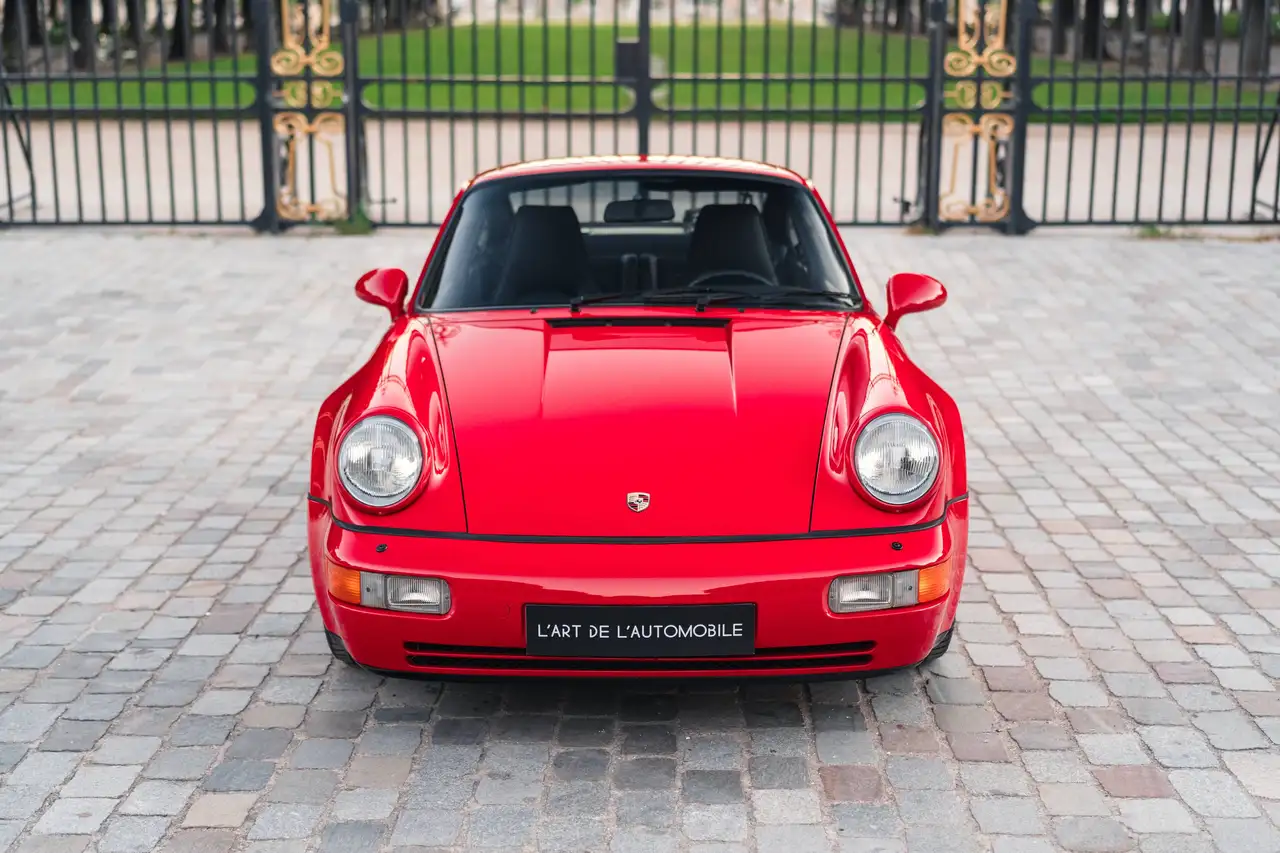 Porsche 964 Turbo 3.3L - Guards Red, 66 000 km, huge service, foto 4
