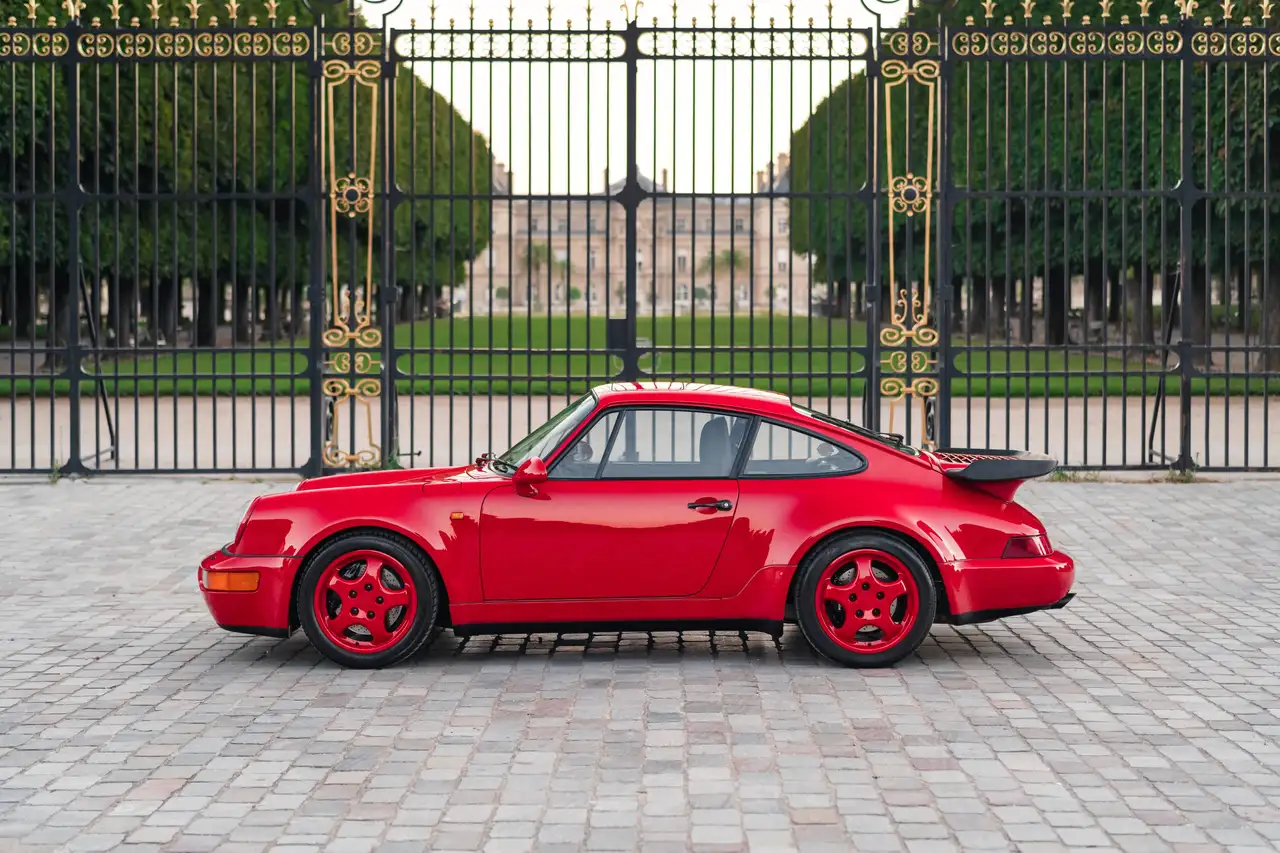 Porsche 964 Turbo 3.3L - Guards Red, 66 000 km, huge service, foto 2