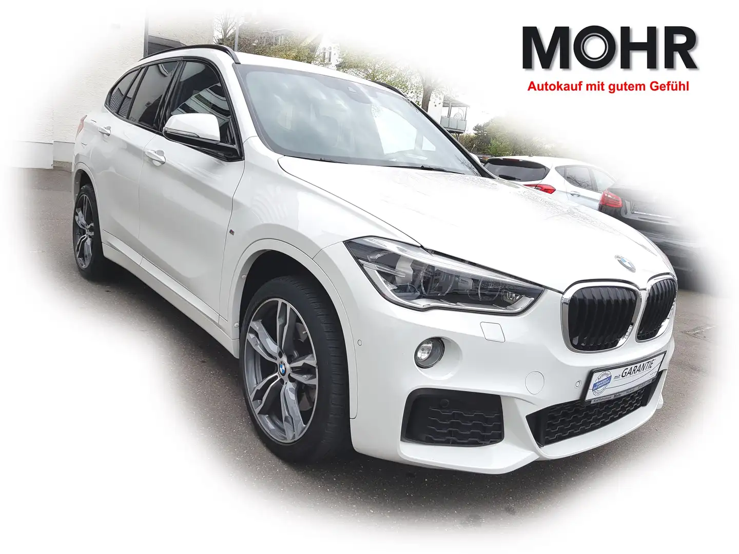 BMW X1 20i MSport Automatik AHK Leder Panorama LED DAB Weiß - 1