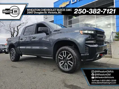 Gray 2022 Chevrolet Silverado 1500 LT Trail Boss Crew Cab 4WD Pickup Truck Four-Wheel Drive Automatic