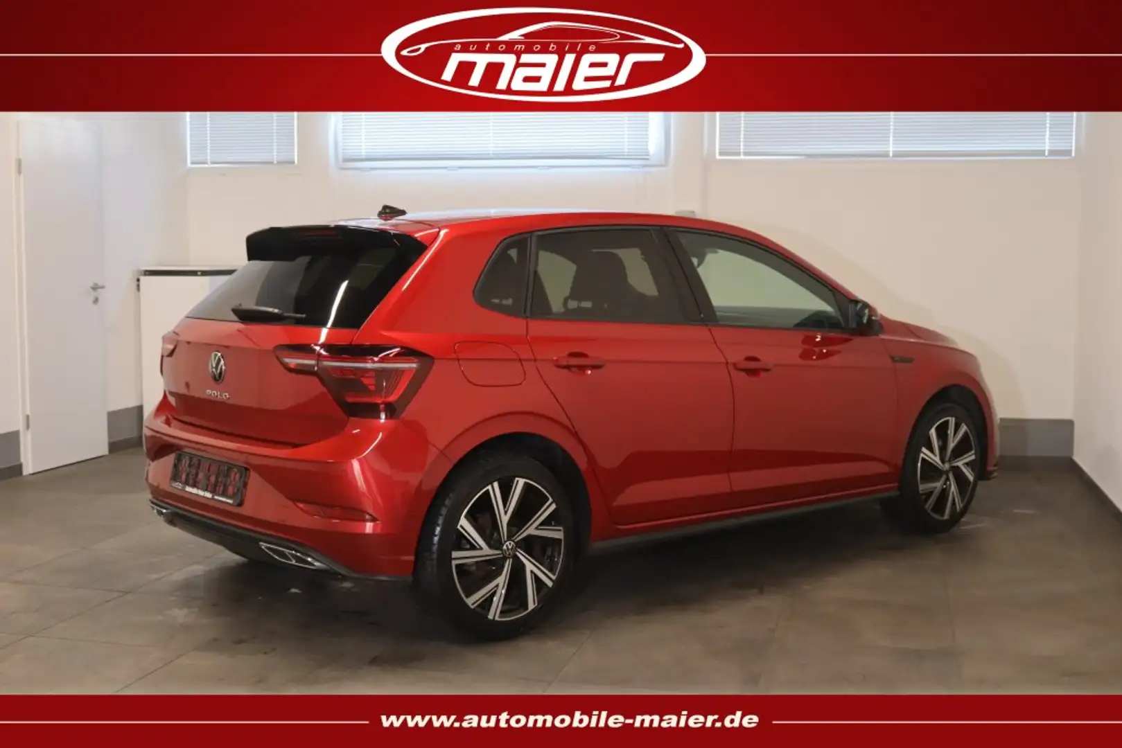 Volkswagen Polo TSI R-Line-Virtual-Navi-Kamera-ACC-IQ- Rouge - 2