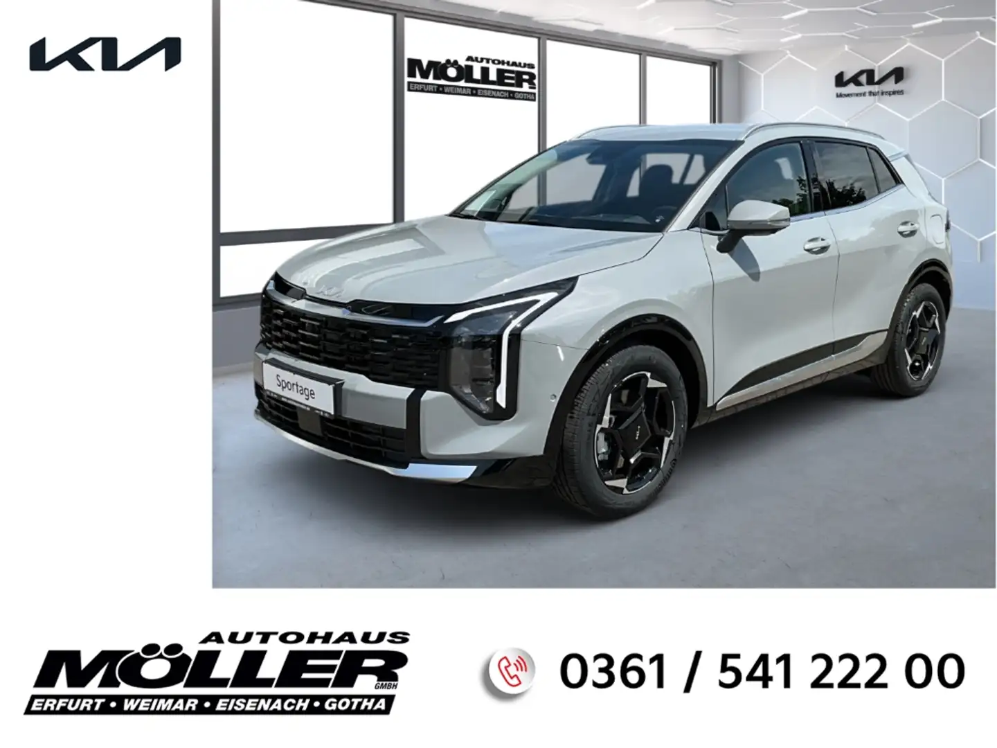 Kia Sportage Sprit *FACELIFT* 1.6T DCT7 Drive Sound Head-Up 360 Grijs - 1