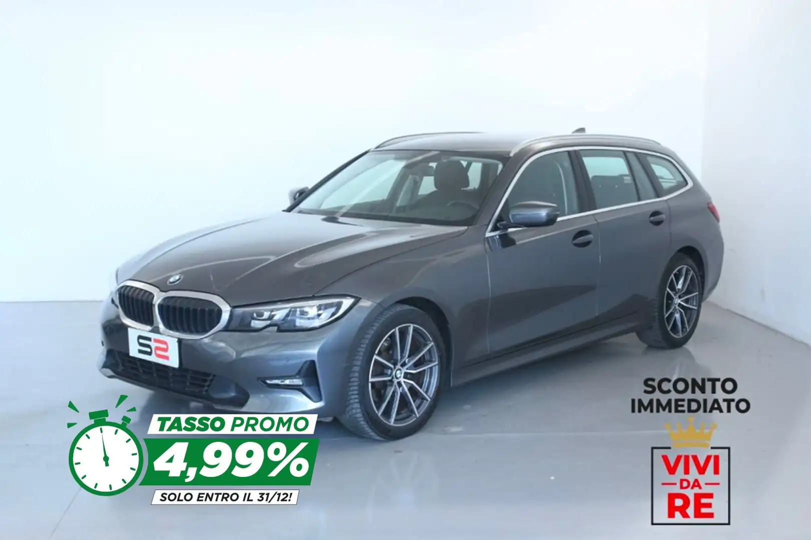 BMW 320 320 d 48V xDrive Touring Advantage *SCONTO IMMEDI Gris - 1