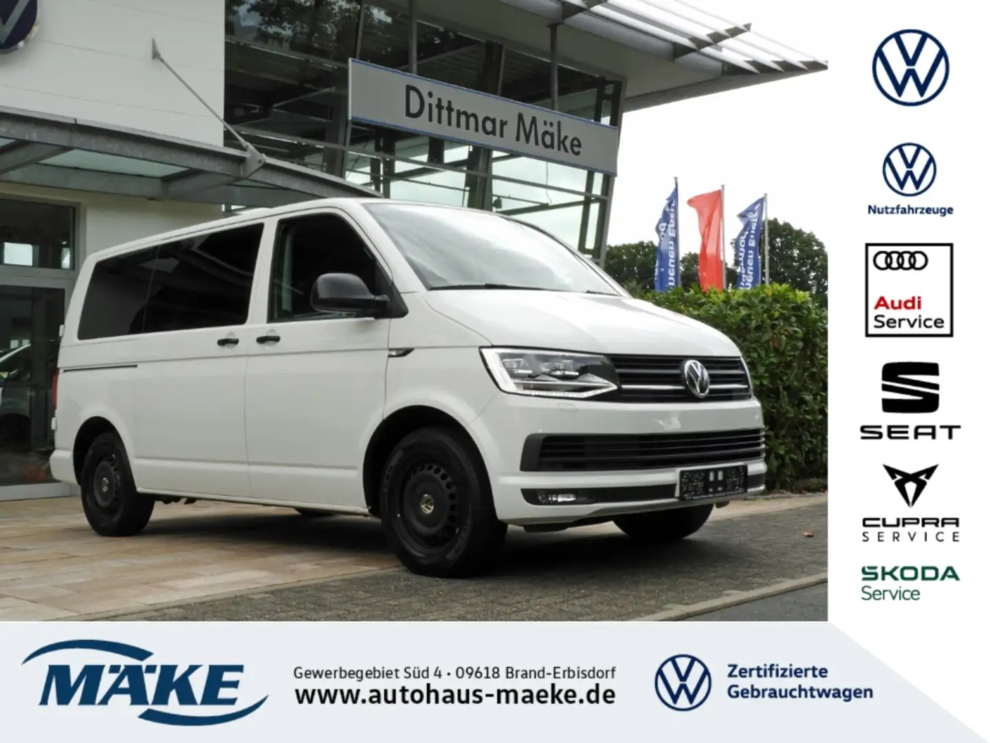 Volkswagen T6 Multivan Trendline 2.0 TDI AHZV LED PDC Weiß - 1