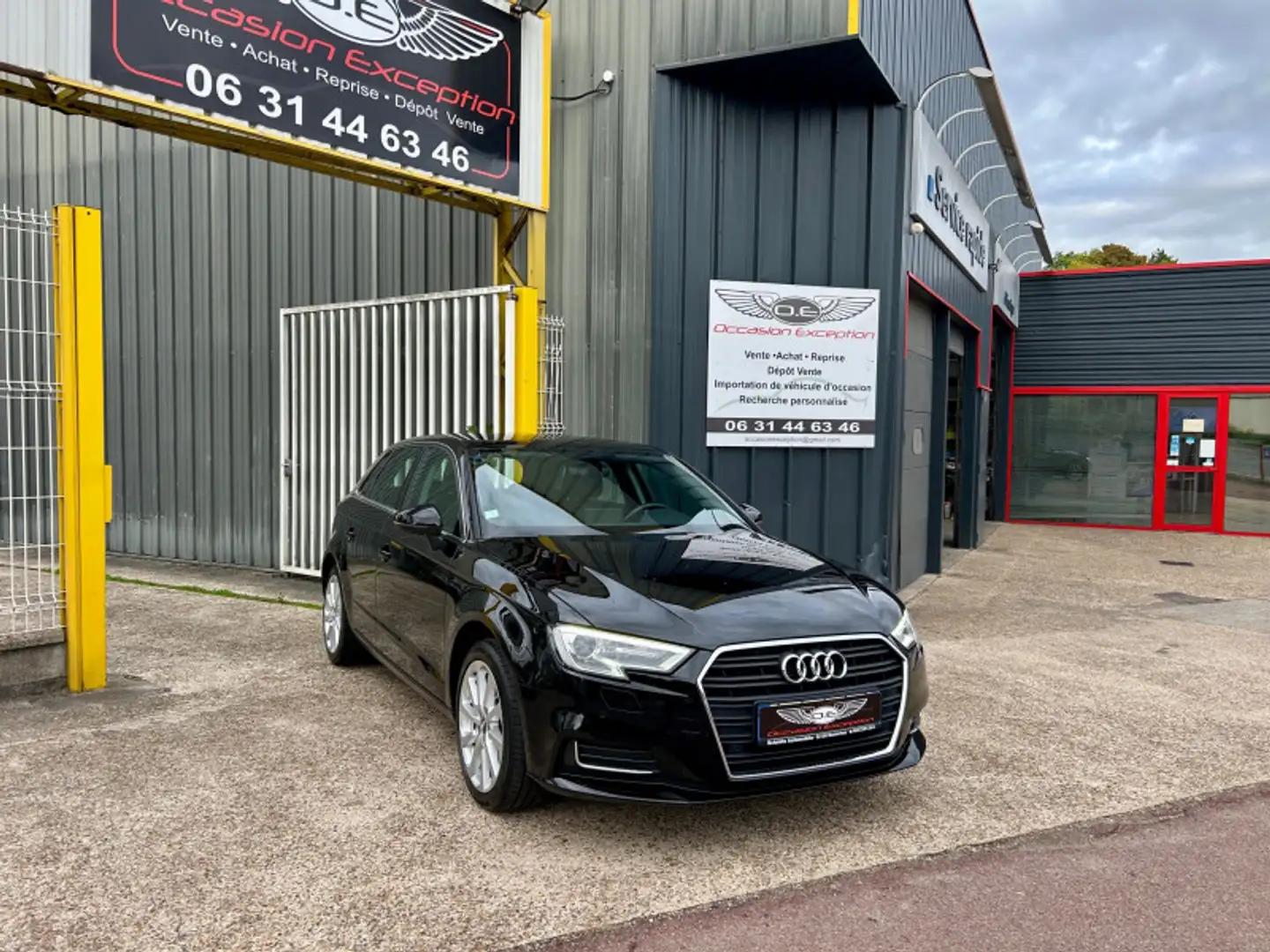 Audi A3 35 TDI 150CH BUSINESS LINE S TRONIC 7 EURO6D-T Noir - 1